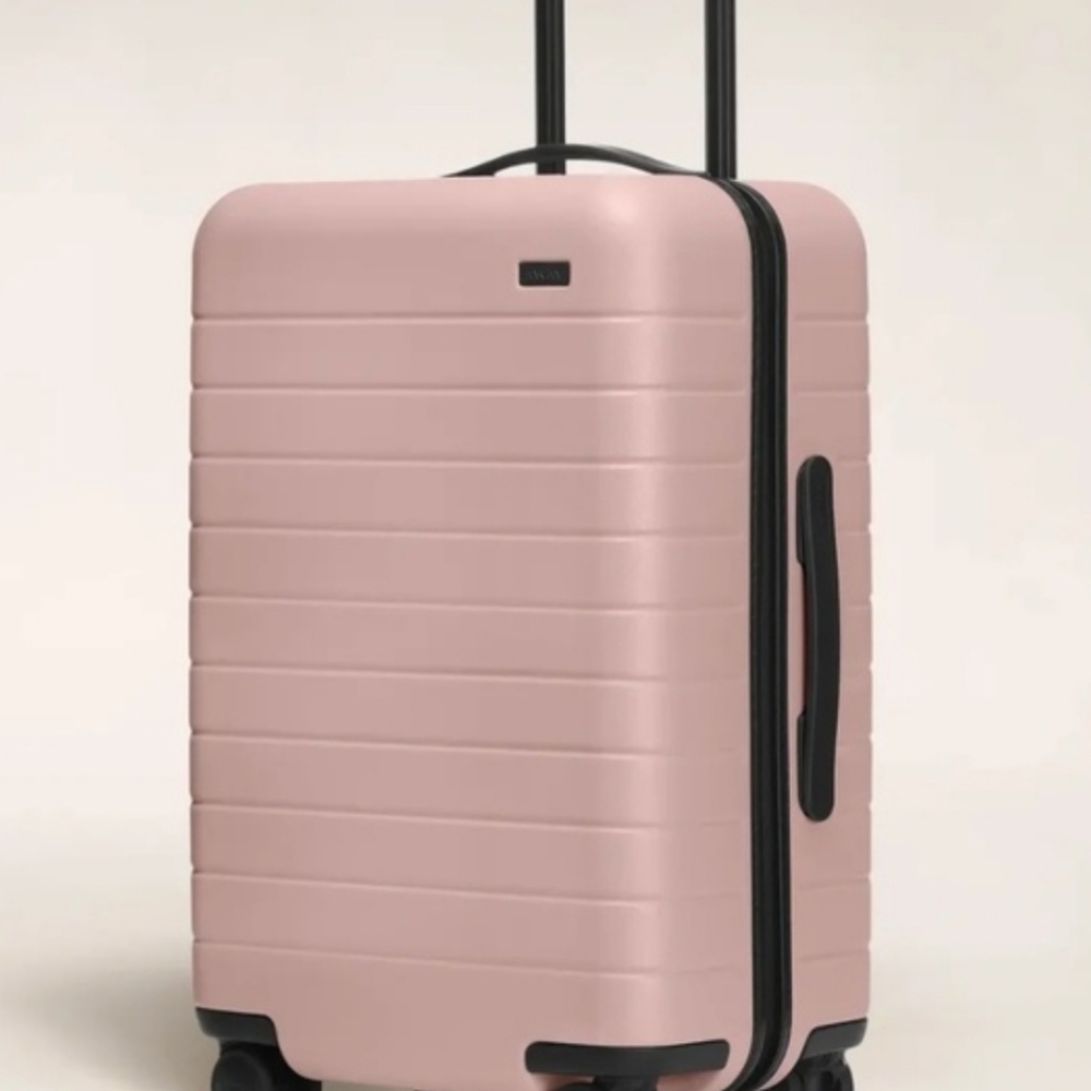 Away Carry-on Luggage Suitcase Blush Pink with Compression Accessoy travel bag